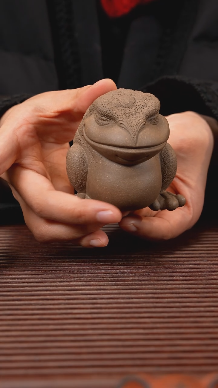 【闪购商品】紫砂茶宠知足常乐