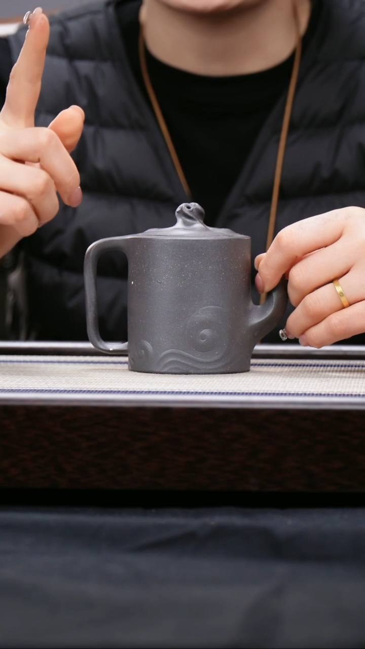 【闪购商品】紫砂茶壶天青泥 观沧海  经典