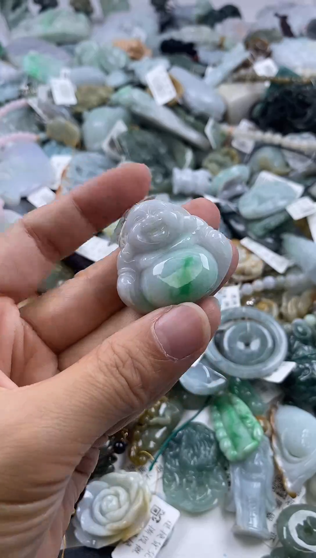 翡翠未镶嵌吊坠(不含链)缅甸A货翡翠000264