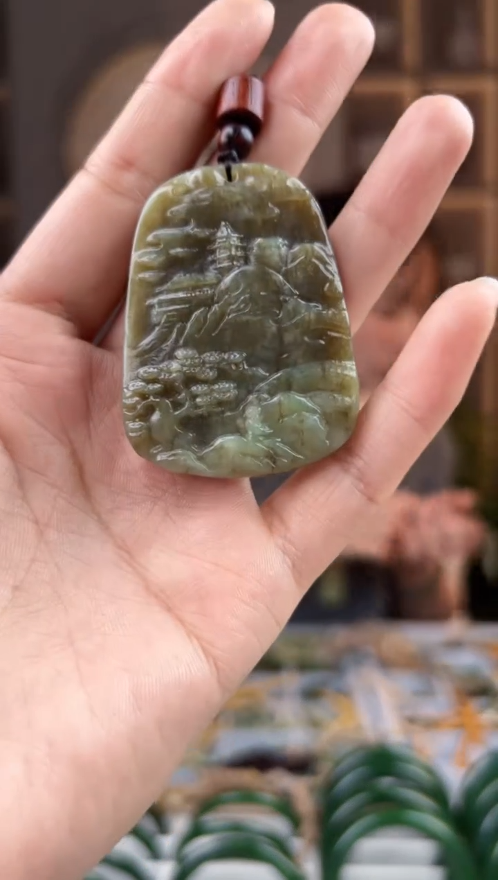 颈饰未镶嵌和田玉拍一发一，拍一发一