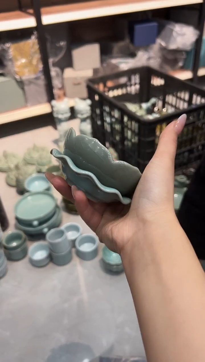 瓷片茶漏套组大瑕介意慎拍