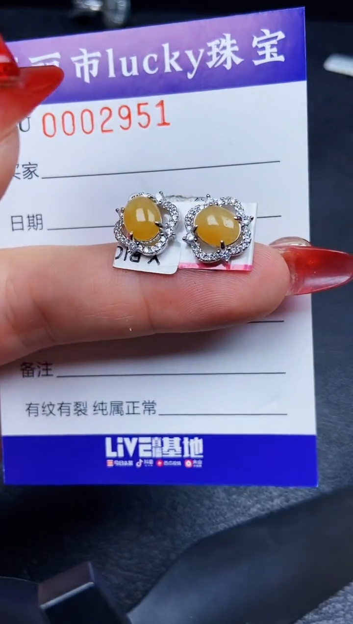 【闪购商品】翡翠颈饰银S925镶嵌2951