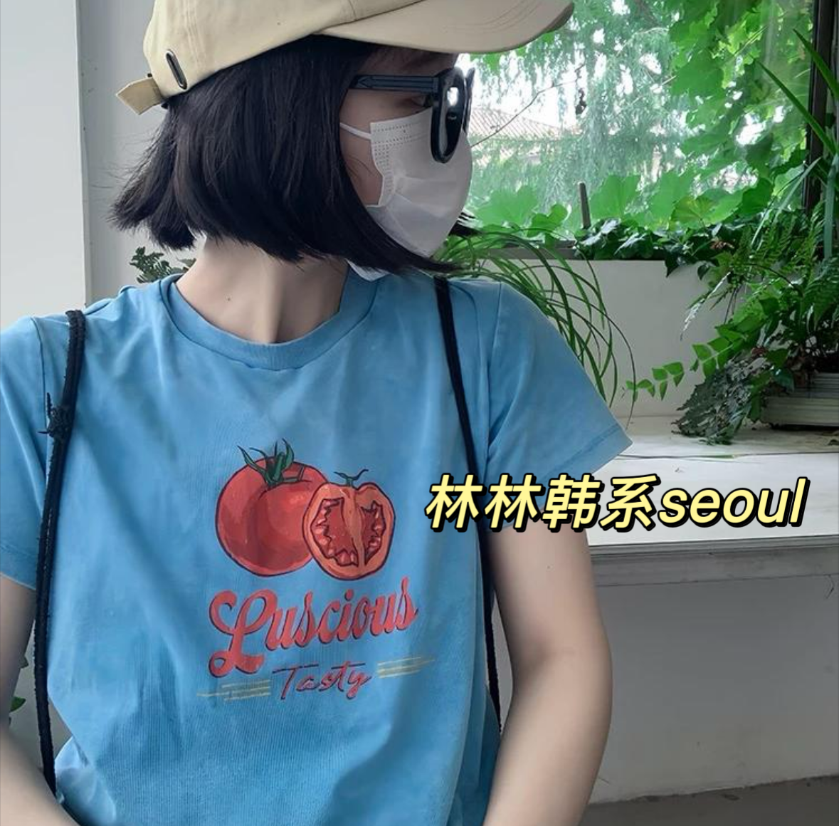 编码C001-100夏季短袖  林夏.韩系seoul