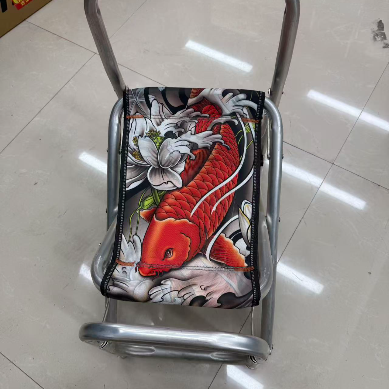 加厚通用型免缝透气钓椅坐垫可拆卸加固防水替换布