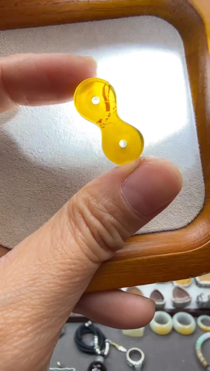 琥珀颈饰未镶嵌丽*配件3