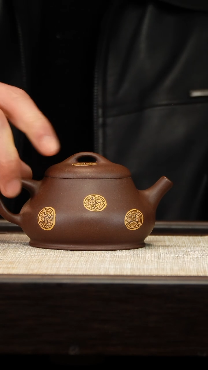 茶壶紫砂绞泥柱瓢