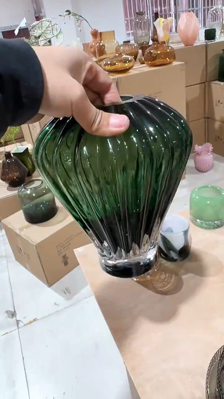 【闪购商品】玻璃绿色热气球