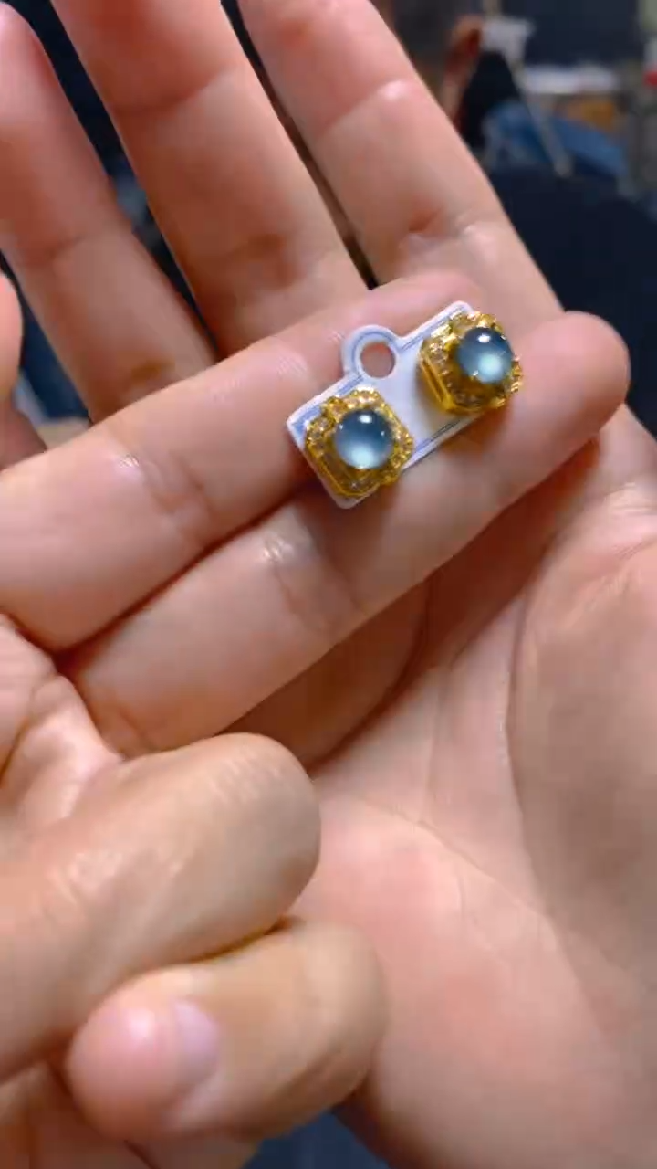 【闪购商品】翡翠耳饰未镶嵌0498092245多样性发一