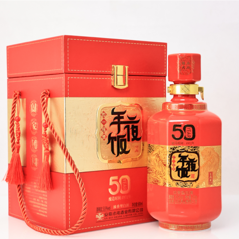 SHAHE/沙河虎年年夜饭600ML陶瓷瓶53.9度600ML