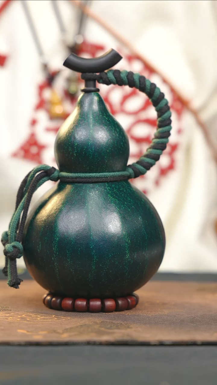 【闪购商品】WE117大漆酒葫芦不包手串及旋转底座