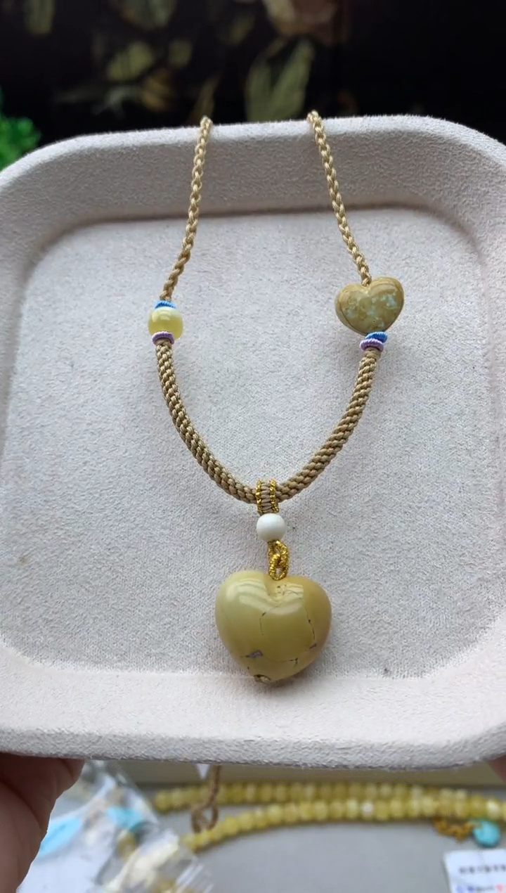 未镶嵌绿松石锁骨链E192