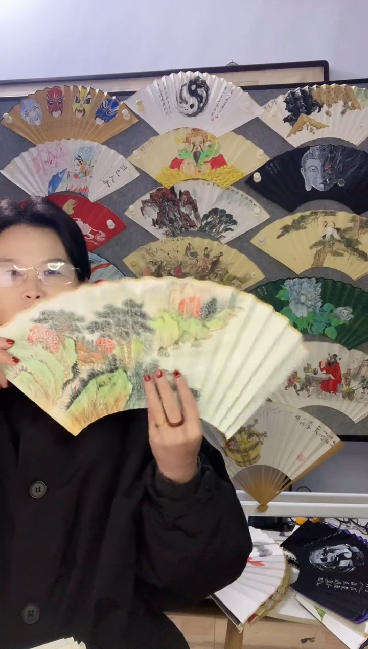 扇子九五寸十八方玉竹折扇