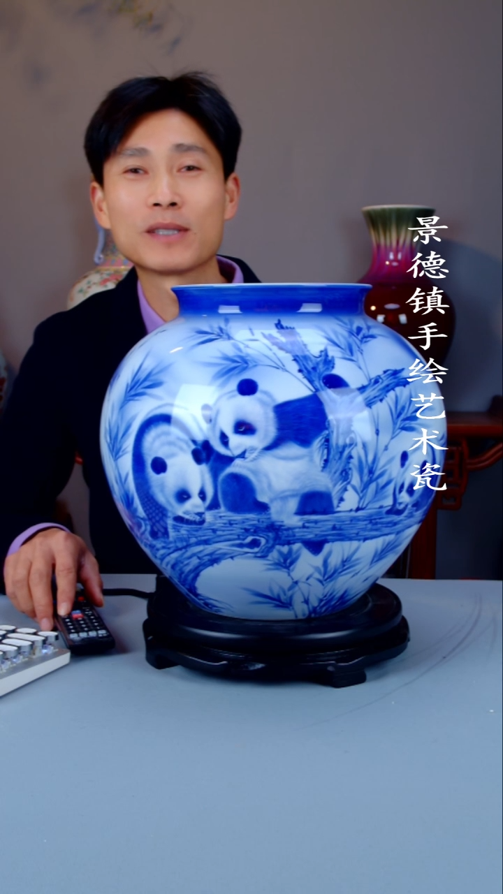 摆件陶瓷景德镇手工手绘陶瓷摆件30