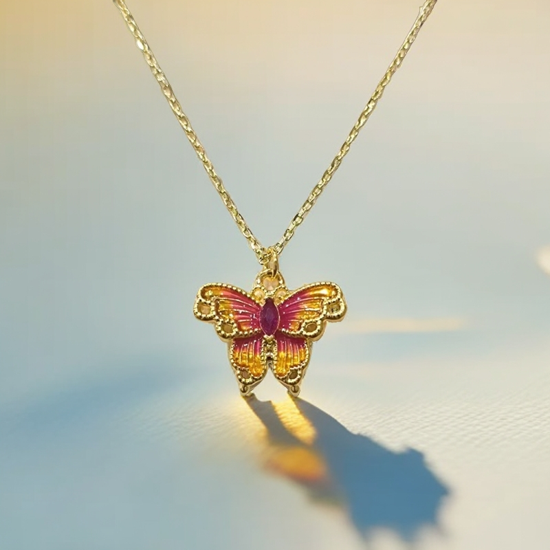 【KZ】足金精致款蝴蝶吊坠赠链-（发一）