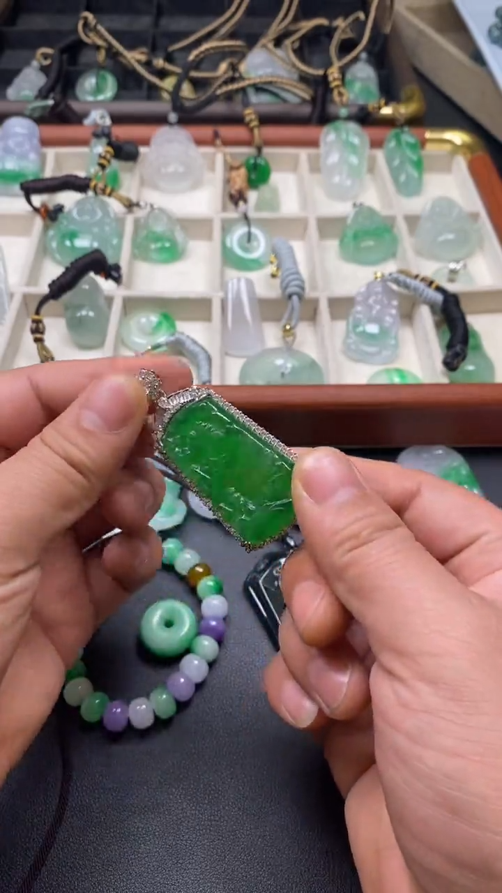 未镶嵌挂件翡翠一物一拍所见即所得