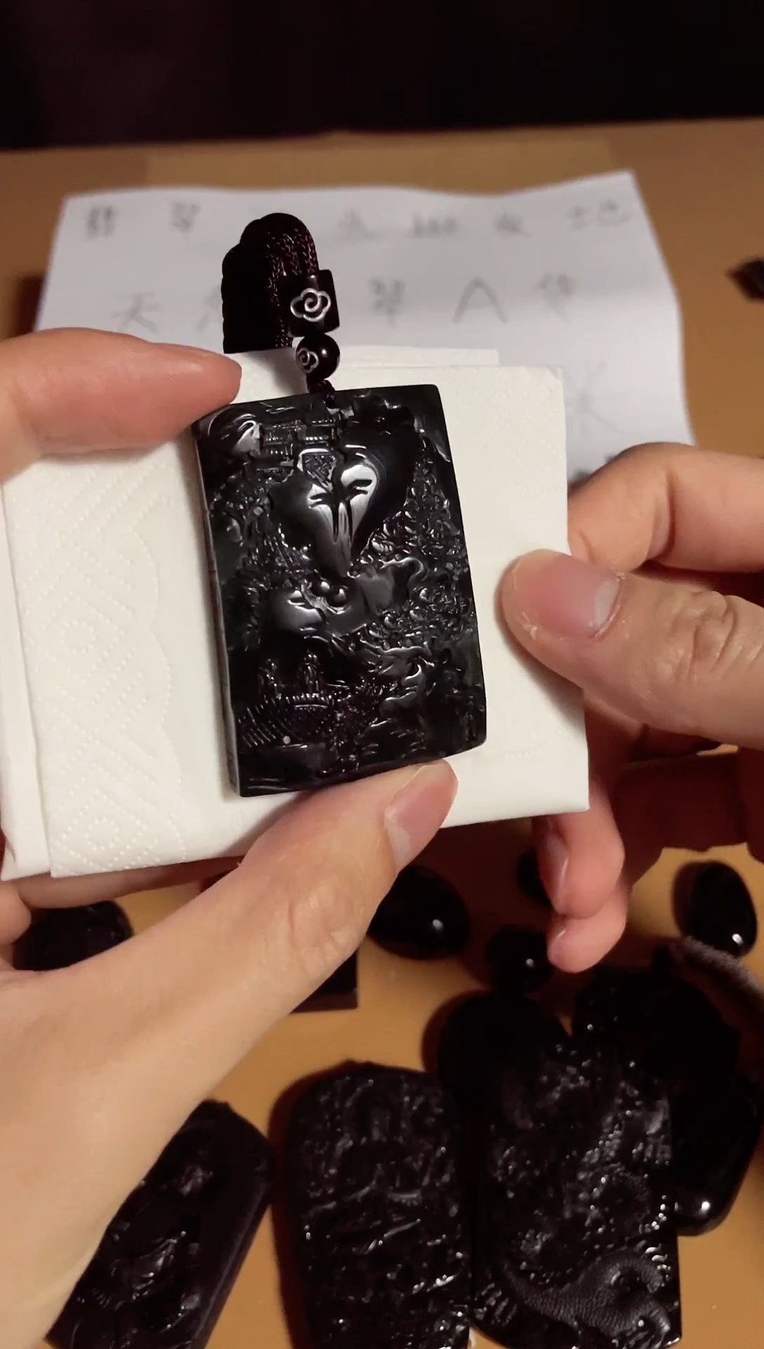 【闪购商品】翡翠颈饰未镶嵌天然翡翠a货墨翠