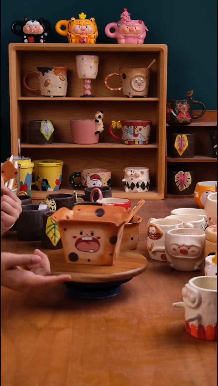 摆件陶景德镇原创手工陶瓷