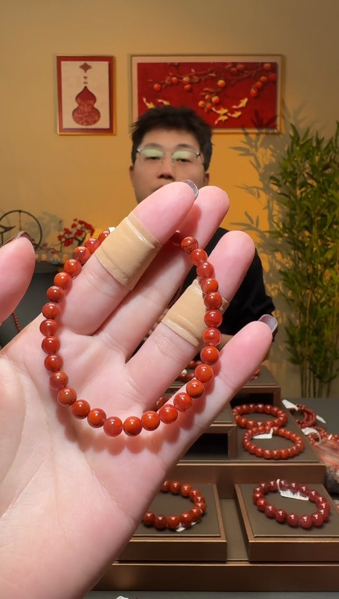 【闪购商品】南红玛瑙手串未镶嵌一条约5mm 多样性发货