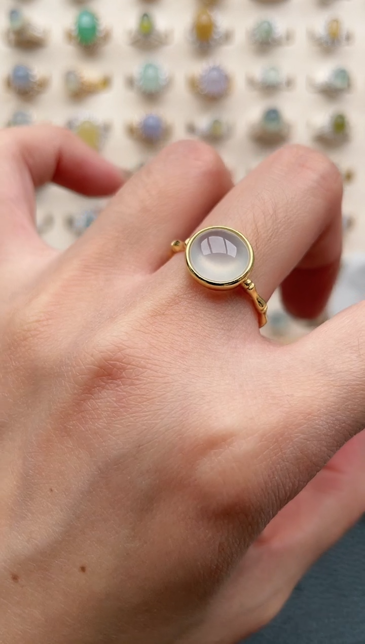 【闪购商品】翡翠戒指银S925镶嵌1111