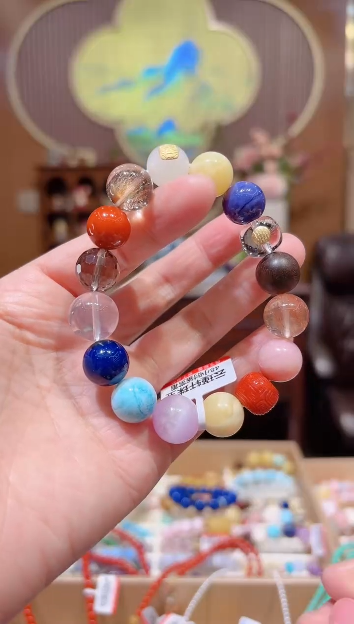 【闪购商品】水晶手串18K金镶嵌设计款手串