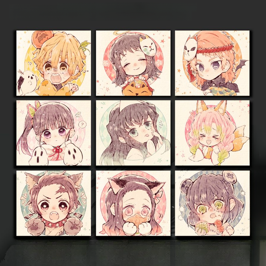 无限文创-《鬼灭之刃》恶魔屠尽亚克力多工艺色纸盲盒