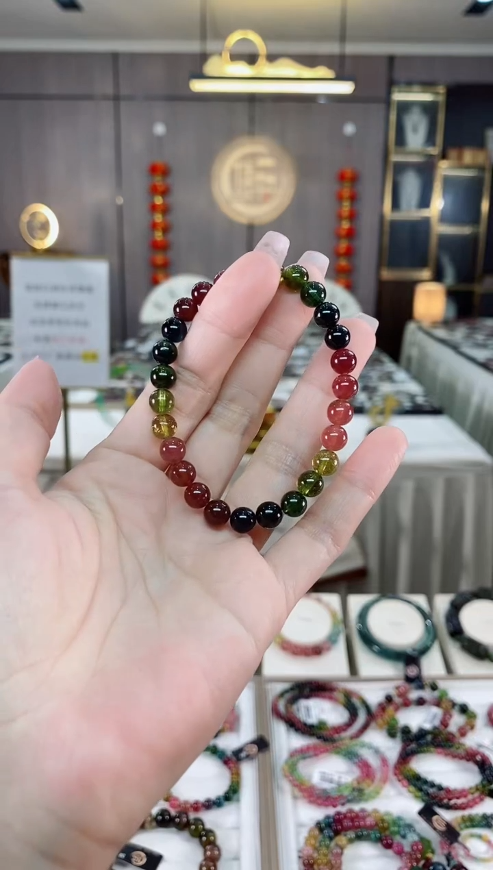 【闪购商品】碧玺单圈手串6mm+未镶嵌（多样性发一条）hon