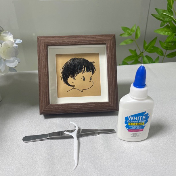 宝宝立体相框胎发桌面摆件创意diy胎毛纪念品自制摆台婴儿纪念品