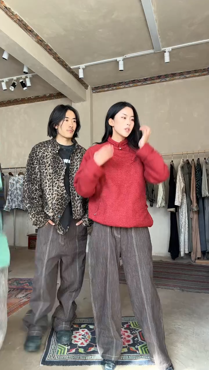 KWC26FW竖纹裤子S