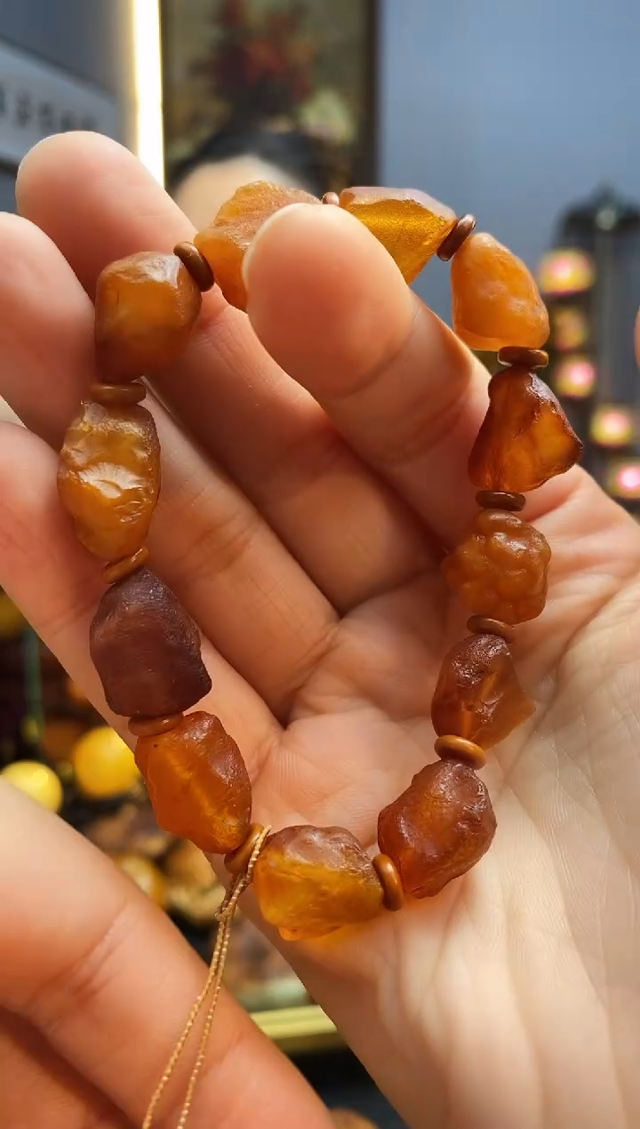 手链琥珀未镶嵌手串