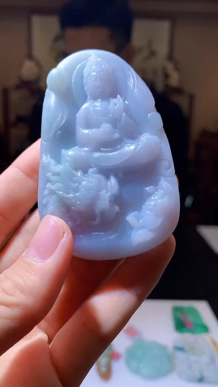 【闪购商品】定制翡翠未镶嵌1085hm-毛货挂件8