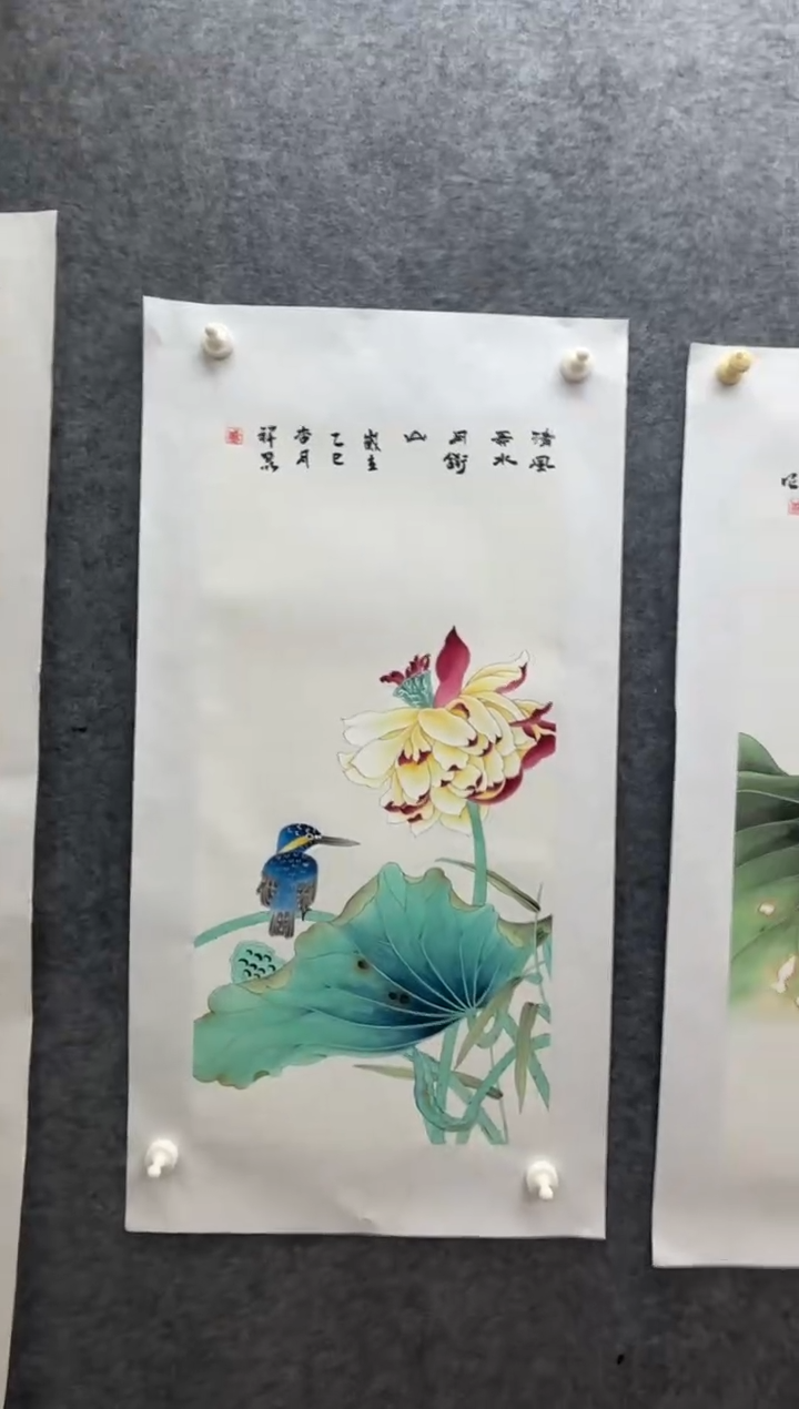 国画盛祥昆精品手绘花鸟