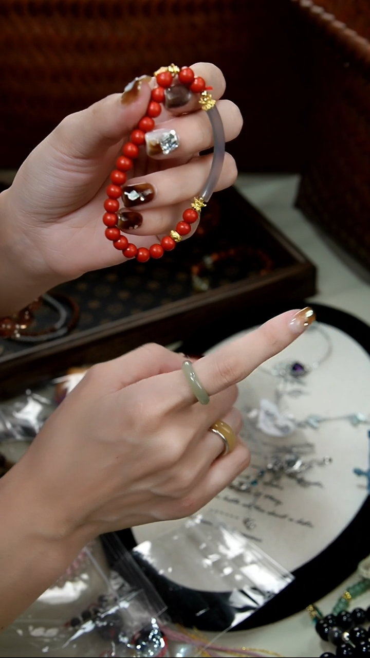 水晶手链未镶嵌孤品手串-默认微瑕