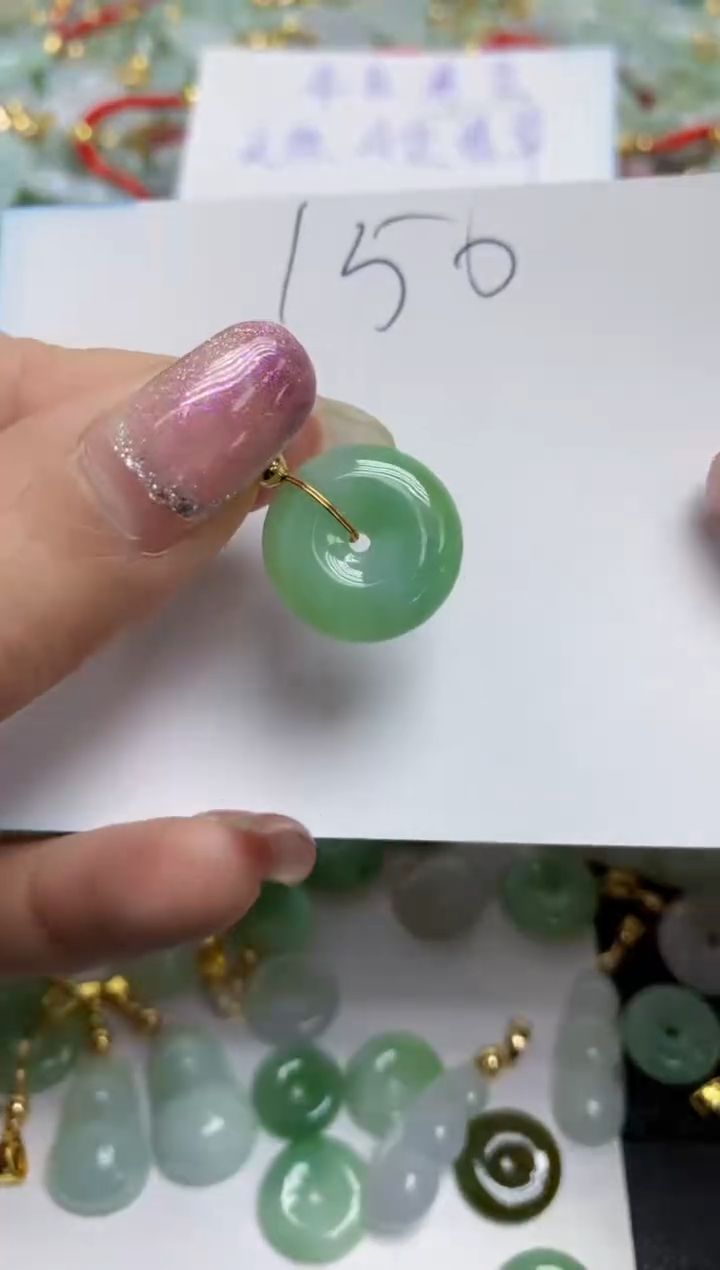 【闪购商品】翡翠颈饰合金天然翡翠A货