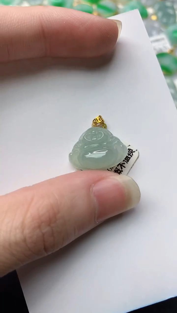 【闪购商品】翡翠颈饰18K金镶嵌86.........