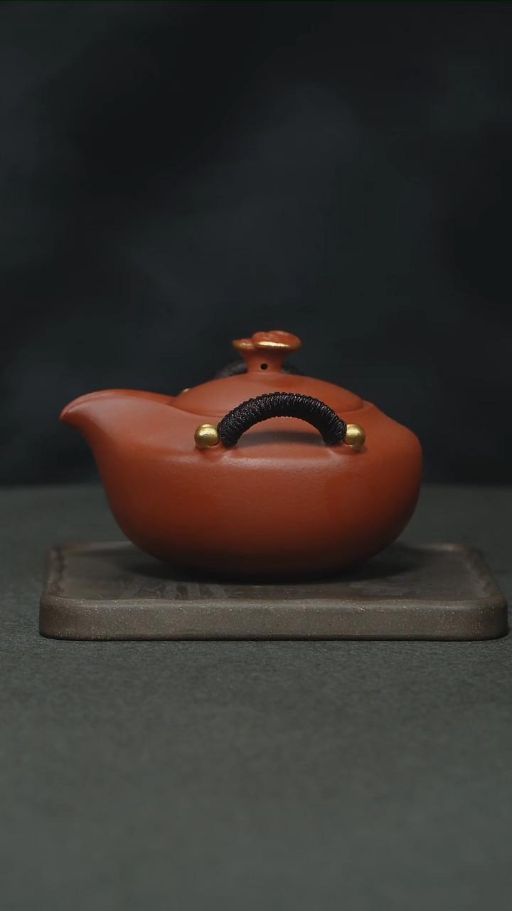 【闪购商品】紫砂茶杯朱泥手抓胡