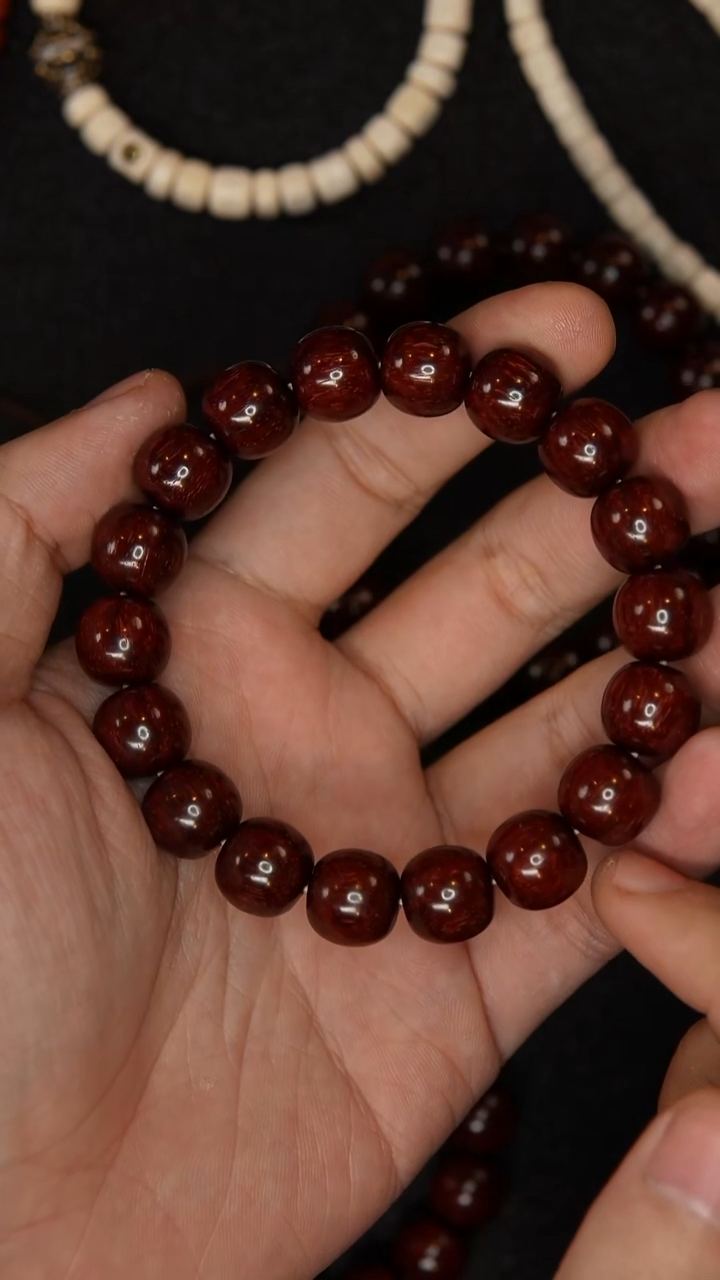 把件小叶紫檀大尺寸12*13老型单圈