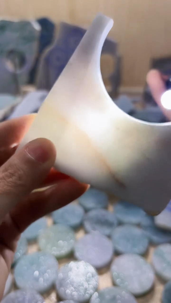 【闪购商品】翡翠颈饰未镶嵌A货闯文2458