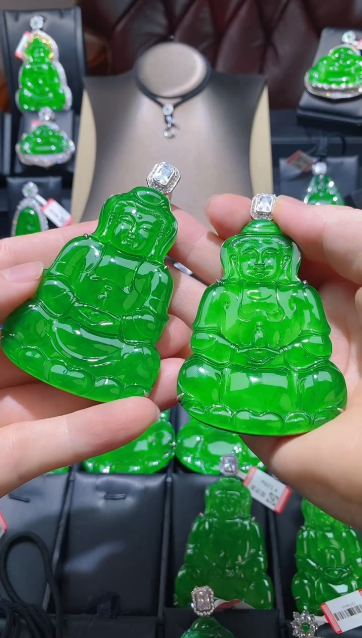 【闪购商品】翡翠颈饰未镶嵌天然A货翡翠z25 多样性