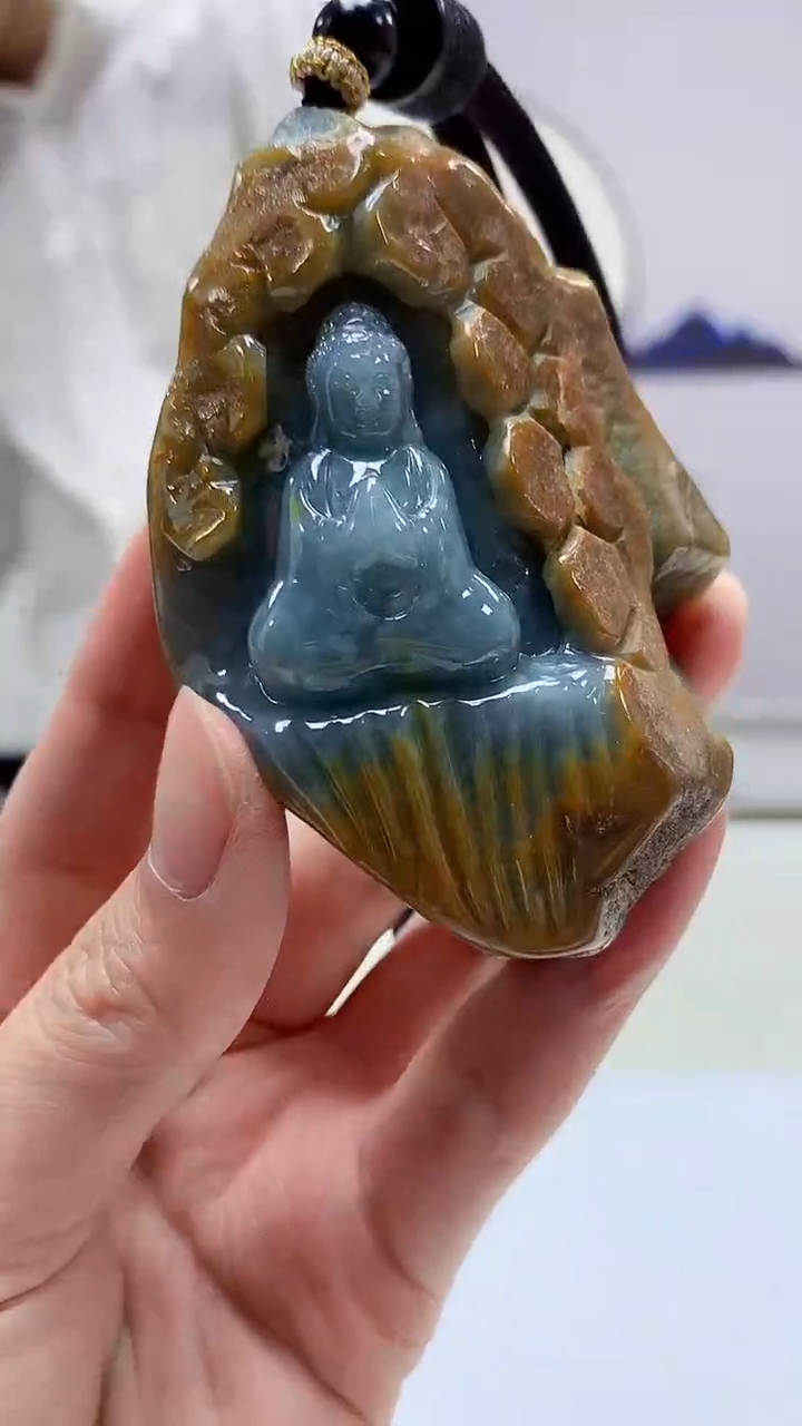 【闪购商品】定制翡翠未镶嵌5028zm-毛货观音236