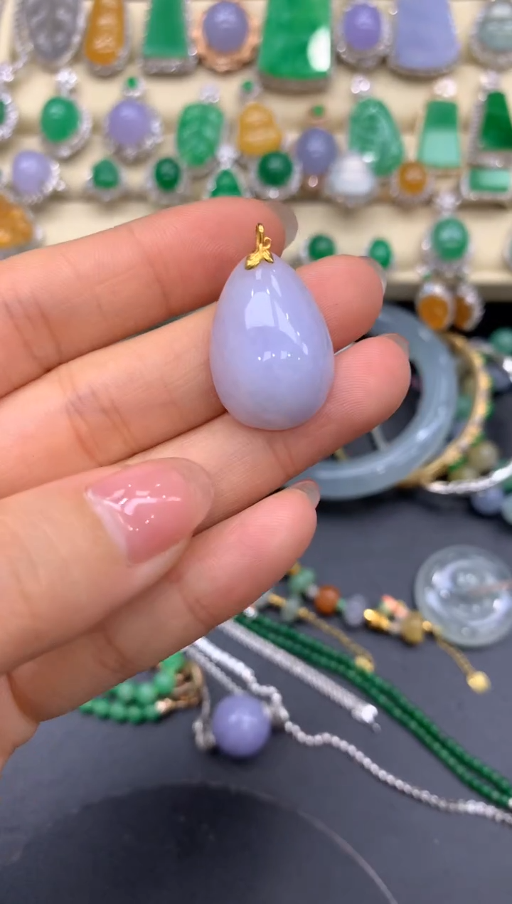 【闪购商品】翡翠颈饰18K金镶嵌62-中国好珍宝