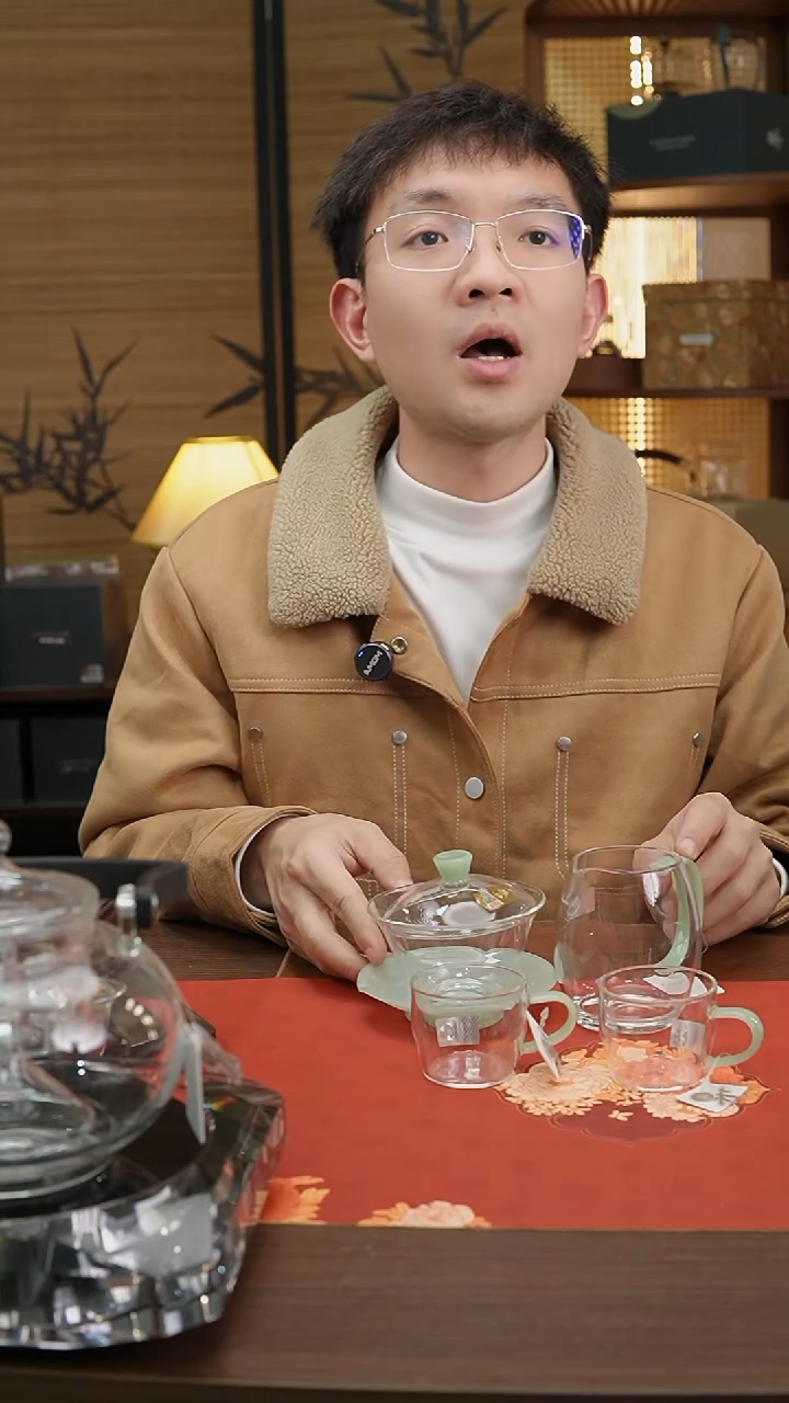 【闪购商品】荷叶盖碗+澄然茶海+清尚杯2个（浅玉色）