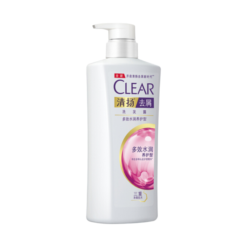 清扬多效水润养护型去屑洗发露白色 650ml