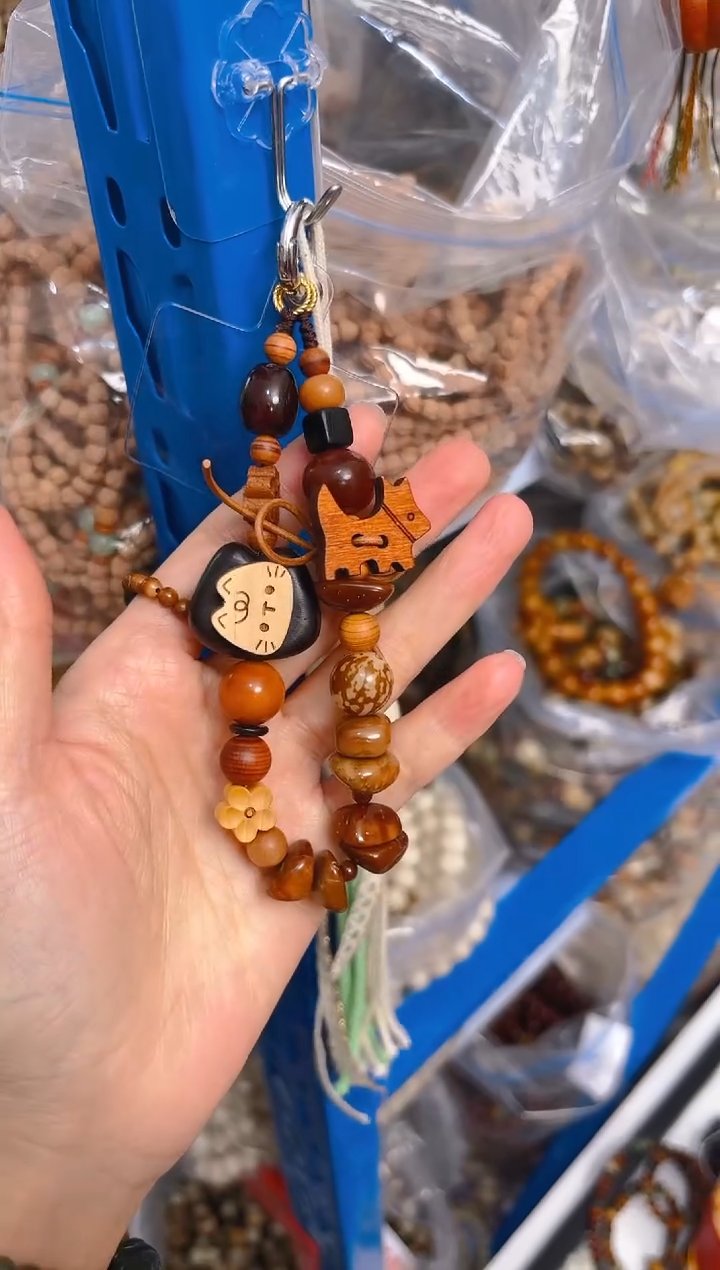 吊坠菩提根/象牙果新款手机链 钥匙扣