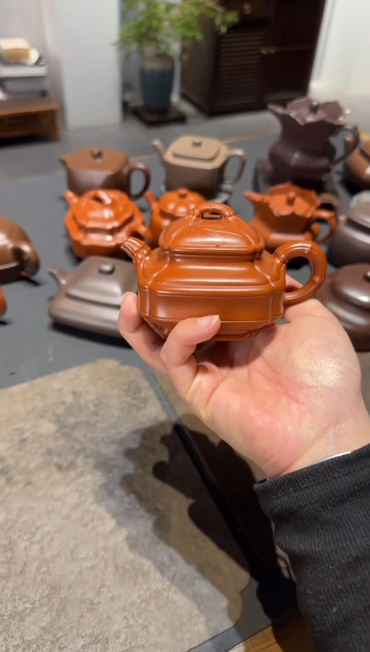 【闪购商品】紫砂茶壶双线竹鼓