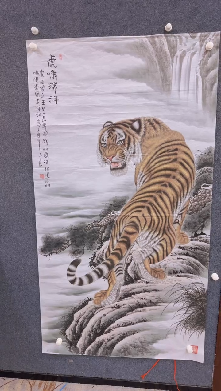 【闪购商品】国画1.31展馆-郑志宗六尺-动物136