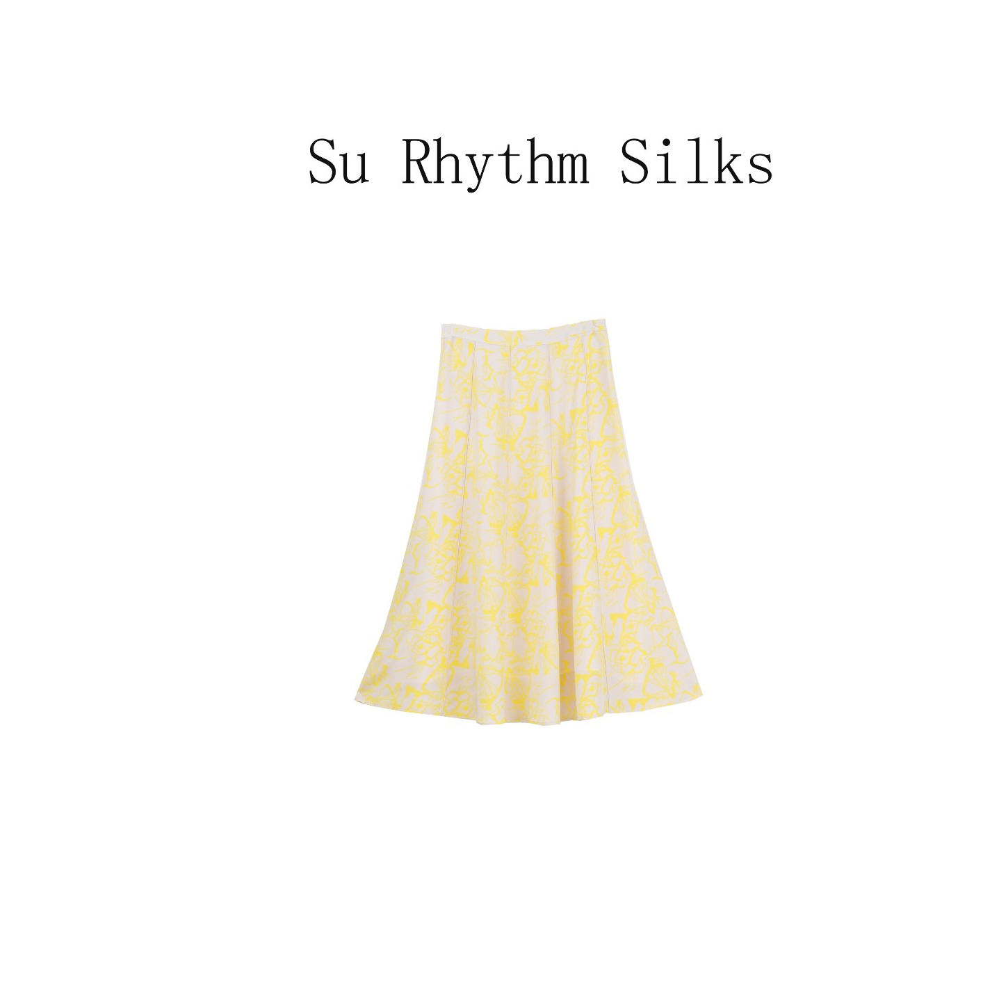 女士桑蚕丝印花工艺半身裙JD-26005