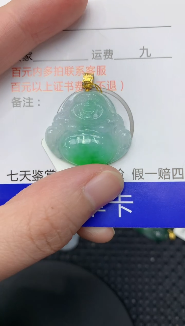 【闪购商品】翡翠颈饰18K金镶嵌1111111111