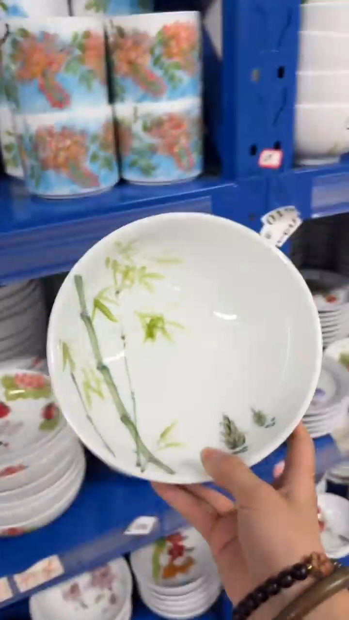 瓷片景德镇手绘釉中彩（食品级）大胖碗