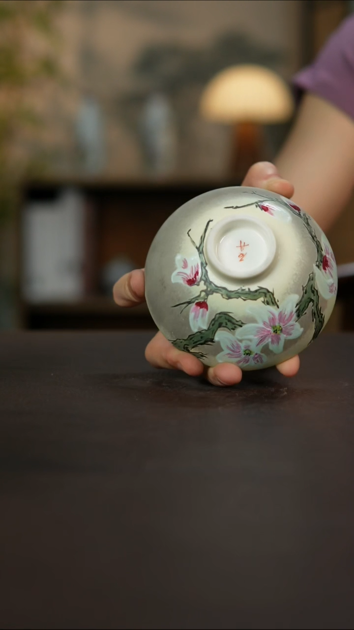 杯景德镇陶瓷杯碗柴烧多人瑕疵