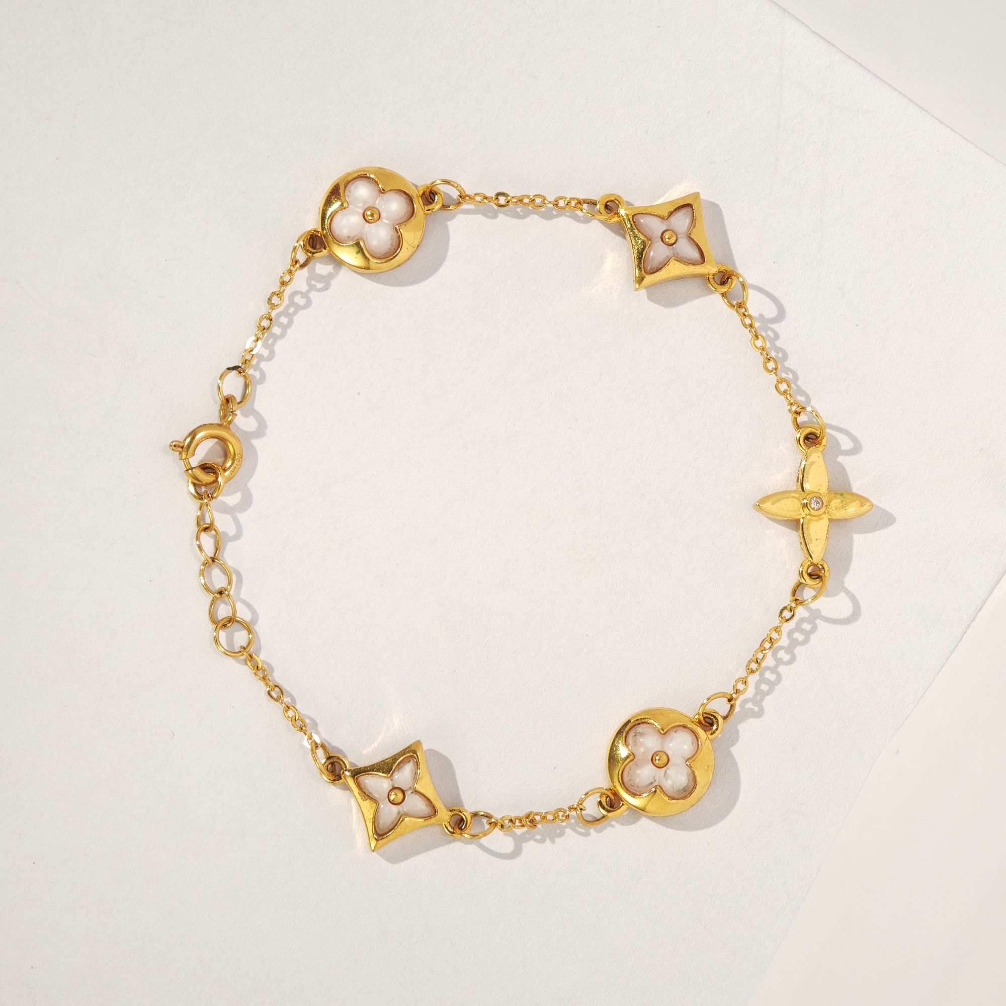 【XH】I8 K系列时尚百搭经典轻奢版老花五花围 长约19cm